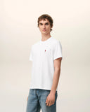 White Cotton Red Ami De Coeur Tshirt