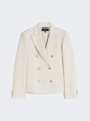 Blazer en viscose et lin - Beige