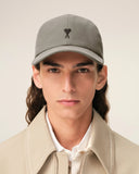 Grey Cotton Ami De Coeur Embroidery Cap