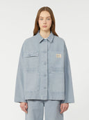 Veste d’inspiration vêtements de bureau en toile de coton - Azure