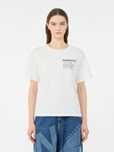 T-shirt en coton avec imprimé graphique - Blanc