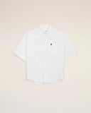 White Cotton Boxy Embroidered Ami De Coeur