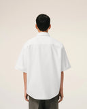 White Cotton Boxy Embroidered Ami De Coeur