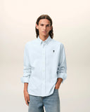Blue Cotton Ami De Coeur Oxford Shirt