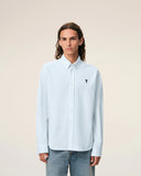 Blue Cotton Ami De Coeur Oxford Shirt