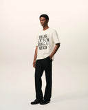 White Cotton Thank You For Being A Friend Print T-shirt