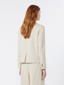 Blazer en viscose et lin - Beige