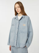 Veste d’inspiration vêtements de bureau en toile de coton - Azure