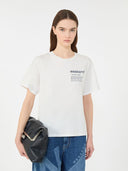 T-shirt en coton avec imprimé graphique - Blanc
