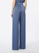 Pantalon en satin léger - Gris bleu
