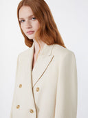 Blazer en viscose et lin - Beige