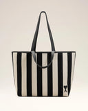 White Cotton Ami De Coeur Shopping Bag