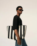 White Cotton Ami De Coeur Shopping Bag