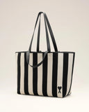 White Cotton Ami De Coeur Shopping Bag