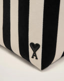White Cotton Ami De Coeur Shopping Bag