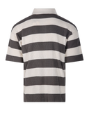 AMI WHITE COTTON SHORT SLEEVES POLO WITH ADC PATCH