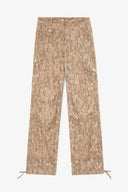 Pantalon cargo en coton imprimé