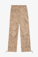 Pantalon cargo en coton imprimé