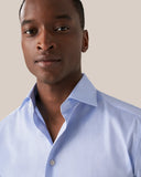 Chemise bleu clair en twill signature ETON