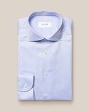 Chemise bleu clair en twill signature – Col italien ETON