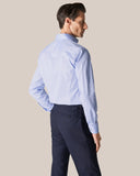 Chemise bleu clair en twill signature – Col italien ETON