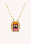 COLLIER - PINK RAINBOW EYE BOHEME Mya Bay