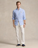 Chemise rayée ajustée en lin Ralph Lauren