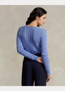 pull Ralph Lauren col en V torsadé en coton
