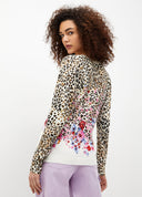 pull Liu Jo animalier avec fleurs