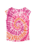 Tee shirt col v sans manche lin