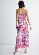 robe Liu Jo à fleurs en satin