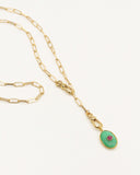 Sautoir Deva quartz emeraude  NILAI