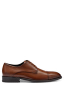 DERBIES EN CUIR À LACETS ET LOGO EMBOSSÉ Boss