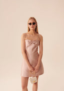 robe Tara Jarmo  Rosabel nude en satin
