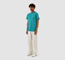 TAUT EMBROI LOGO T-SHIRT - LAKE BLUE ARTE