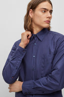 CHEMISE REGULAR FIT EN POPELINE DE COTON BIOLOGIQUE BOSS
