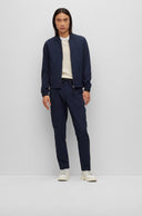 PANTALON SLIM FIT EN SEERSUCKER AVEC STRETCH DE HAUTE QUALITÉ Boss