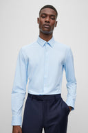 CHEMISE SLIM FIT EN JERSEY STRETCH ITALIEN TEXTURÉ DE HAUTE QUALITÉ Boss