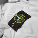 STONE ISLAND - VESTE À CAPUCHE EFFET FROISSÉ TEINT EN PIÈCE Stone Island