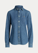 chemise droite en denim Ralph Lauren