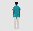 TAUT EMBROI LOGO T-SHIRT - LAKE BLUE ARTE