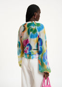 Chemise décontractée à imprimé fleuri Essentiel