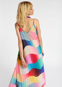 Robe caraco à imprimé graphique multicolore Essentiel