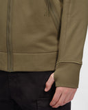Diagonal Raised Fleece Goggle Hoodie C.P. Company