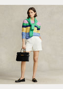 pull Ralph Lauren rayé torsadé à col rond