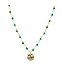 Collier Mini Stones quartz emeraude NILAI