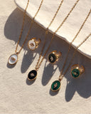 collier NILAI Salomé malachie (serpent)