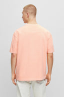 T-SHIRT OVERSIZE EN JERSEY DE COTON AVEC LOGO BRODÉ BOSS ORANGE