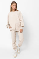 Ame Ulla Oversized Sweatshirt | Marled Ivory