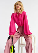 Chemise fuchsia décontractée Essentiel